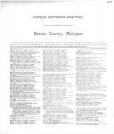 Benzie County Patrons Reference Directory 001, Benzie County 1915 Microfilm